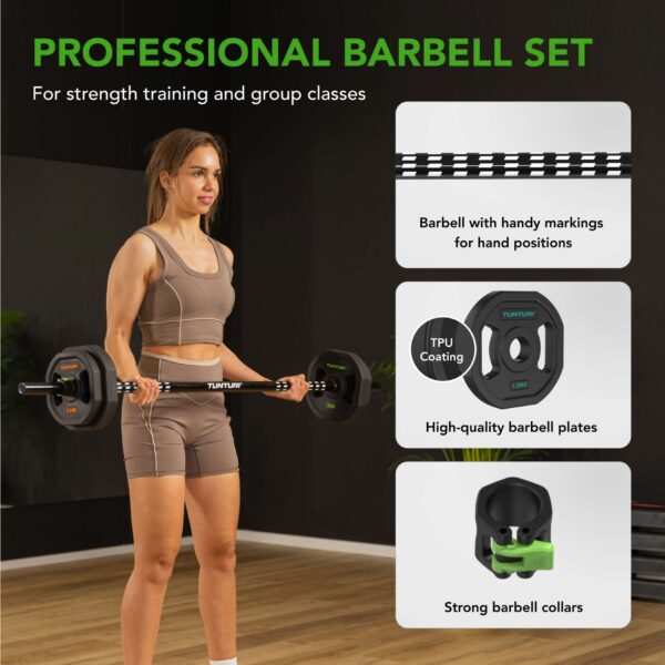 Tõstekangikomplekt TUNTURI PRO Aerobic Pump Set 20 kg