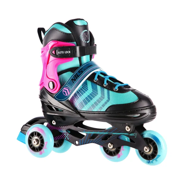 uisud_4in1_NilsExtreme_NH18192A-BlackViolet-2 4in1 (rull)uisud NILS EXTREME NH18192 In-line Skates/Hockey Ice Skates, L (39-43), Black/Violet