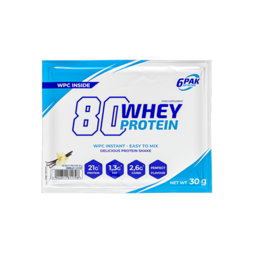 valgupulber_6PAK_80WheyProtein30g-Vanilla Valgupulber 6PAK 90 Whey Protein 30g Vanilla