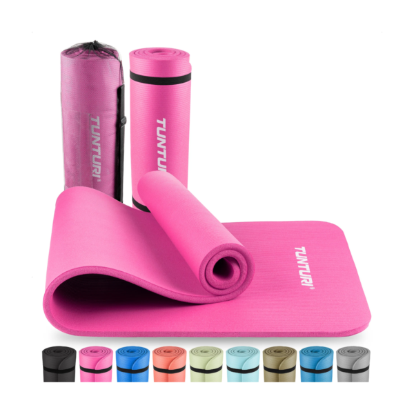 voimlemismatt_Tunturi_FitnessmatNBR-roosa Võimlemismatt TUNTURI Fitnessmat NBR, roosa
