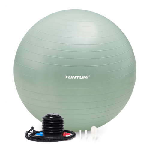 Võimlemispall TUNTURI Gymball 55cm, Anti-Burst, Mint