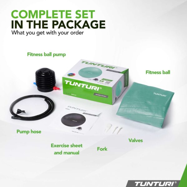 voimlemispall_Tunturi_Gymball_55cm_AntiBurst-Petrol-8-1 Võimlemispall TUNTURI Gymball 55cm, Anti-Burst, Mint